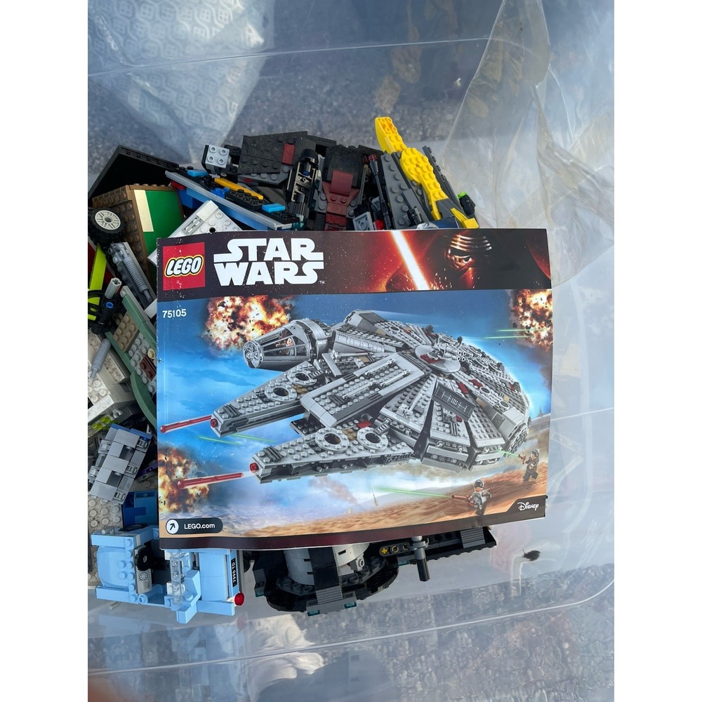 LEGO Star Wars Mixed Parts Lot with Manuals – Millennium Falcon – AS IS